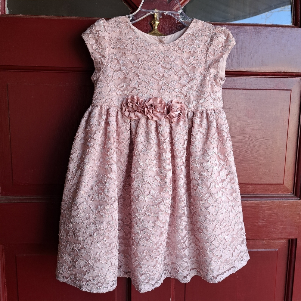 Mia & Mimi pink glittery dress